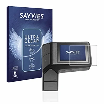 Abbildung von Savvies 6 Stück Schutzfolie für Giant Ridecontrol Dash Displayschutz Folie Ultra Transparent