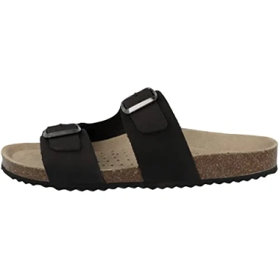 Abbildung von Geox Brionia Pantolette flach, Damen, Größe: 40, Black Schuhe