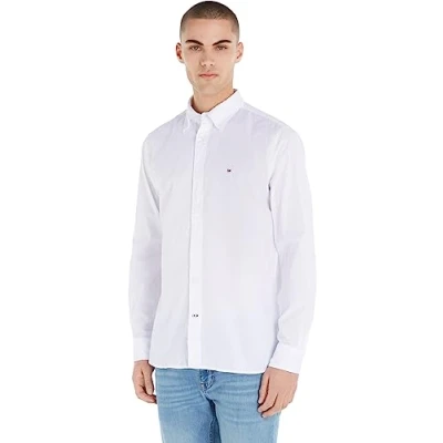 Abbildung von Tommy Hilfiger CORE FLEX POPLIN RF SHIRT Freizeithemden Herren, Weiß (White), XXL