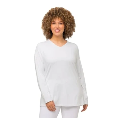 Abbildung von Ulla Popken Damen Ski Funktionsshirt, Loop T Shirt, schneeweiß, 46 48