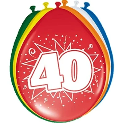 Abbildung von Ballon 40 Jahre 8 Stücke