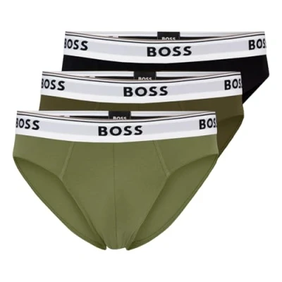 Abbildung von BOSS Brief Power 3 PACK Slip, Herren, Größe: Large, Green/black/olive
