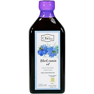 Abbildung von Schwarzkümmelöl kaltgepresst ungefiltert Ol&#039;Vita (250 ml)