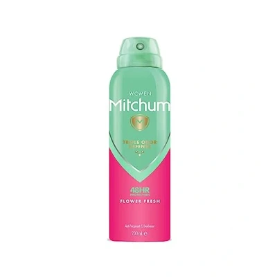 Abbildung von Mitchum Women Triple Odor Defense 48HR Protection Aerosol Deodorant &amp; Anti Transpirant, Flower Fresh, 200 ml