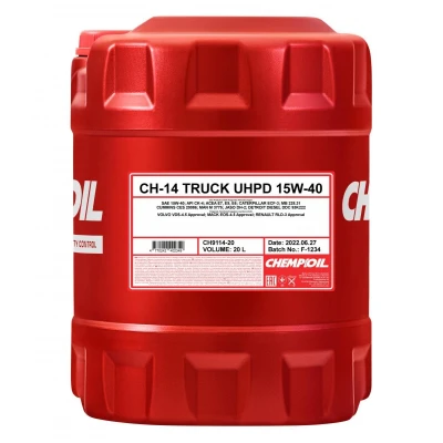 Abbildung von Chempioil Truck UHPD CH 14 15W 40 20l Motoröl CH9114 20 MERCEDES BENZ: Vario Pritsche / Fahrgestell, Kasten Kombi, Kipper