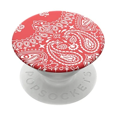 Abbildung von PopSockets PopGrip Ausziehbarer Sockel und Griff für Smartphones Tablets mit einem Austauschbarem Top Red Bandana