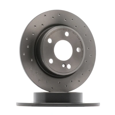 Abbildung von BREMBO 08.B347.4X Bremsscheibe 276 9 5 gelocht, voll beschichtet hochgekohlt mit Schrauben MERCEDES BENZ: A Klasse, B CLA Coupe