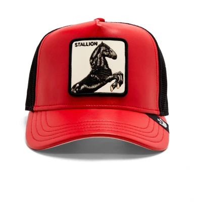 Abbildung von Goorin Bros. Shleathers Collection Trucker Mütze für Damen und Herren, Rot (Shleather Stallion), Einheitsgr��e