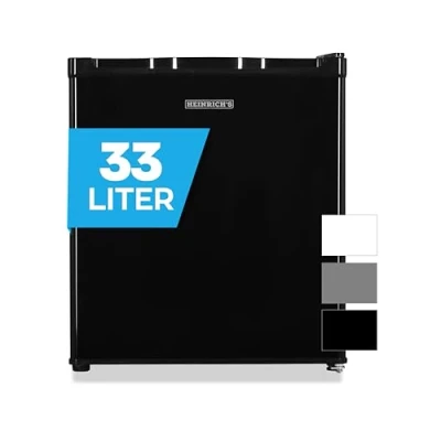 Abbildung von Heinrich&#039;s Gefrierschrank Mini Gefrierbox HGB 5088 SW, 51 cm hoch, 44 breit, Kühlbox 40db 33 Liter bis zu 18 Grad