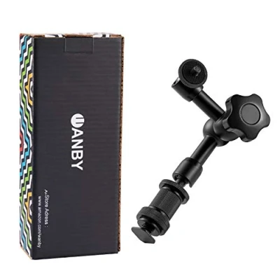 Abbildung von WANBY 7 Zoll Gelenkreibung Magischer Arm verstellbar mit heißer Schuhhalterung 1/4 &#039;&#039; Stativschraube für DSLR Kamera Rig LCD Monitor LED Leuchten Blitzlicht