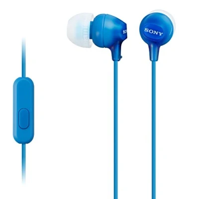 Abbildung von Sony MDR EX15APLI In Ear Kopfhörer blau
