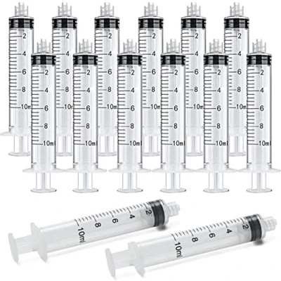 Abbildung von 20 Stück 10ml Luer Lock Spritze,Einzeln Steril Versiegelt 10 ml Kunststoff Spritze Ohne Nadel, Für Wissenschaftliche Laboratorien, Epoxidharz, Handwerk, Fütterung von Haustieren (10 ml)