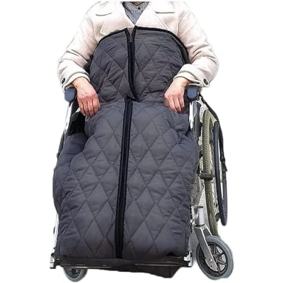 Abbildung von BLUEZY Winter Rollstuhl schlupfsack, halbpack warme Decke,rollstuhlschlupfsack schlupfsack wintersack fusssack für Erwachsene Winddichte Decke Universelle Passform Rollstühle A