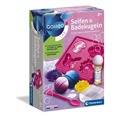 Abbildung von Clementoni® Experimentierkasten Galileo, Seifen und Badekugeln, Made in Europe