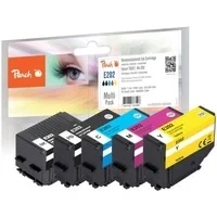 Abbildung von Peach E202 Spar Pack Druckerpatronen (BK, PBK, C, M, Y) ersetzt Epson T02E7, No. 202, C13T02E74010 für z.B. Expression Premium XP 6000, 6005