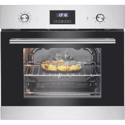 Abbildung von Bomann® Einbaubackofen mit Grill Heißluft &amp; Ober /Unterhitze Backofen 56L Ofen 50C 250C Bereich Touch Control Oven 9 Funktionen aushängbarer Tür EBO 7911 inox