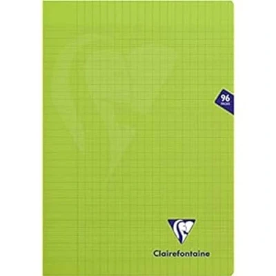 Abbildung von Clairefontaine 353161C Schulheft / Heft Mimesys DIN A4 21x29,7cm, 48 Blatt 90g, französische Lineatur, geheftet, Einband aus PP, Grün, 1 Stück