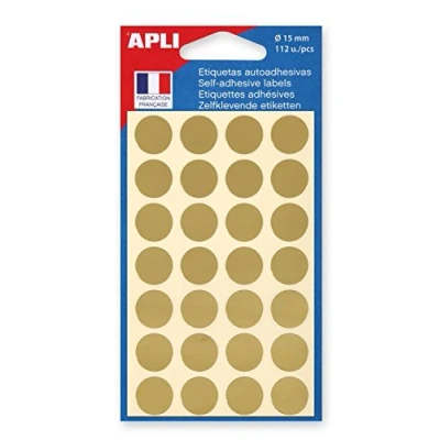 Abbildung von agipa Markierungspunkte, rund, selbstklebend, gold VE=1