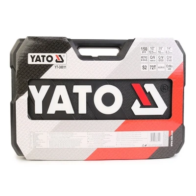 Abbildung von YATO YT 38811 Werkzeugset 150 12,5 (1/2&quot;), 10 (3/8&quot;), 6,3 (1/4&quot;)