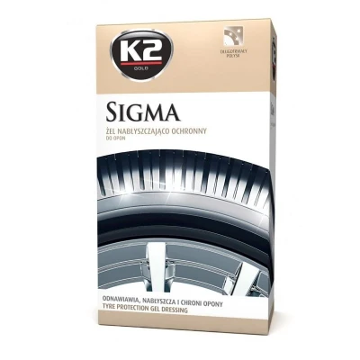 Abbildung von K2 Gold Premium Reifenpflege, Reifenpolitur, schöne Schwarze Reifen, Gel Sigma, durch Lange anhaltend, 500ml