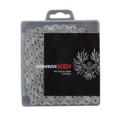 Abbildung von SRAM X.01 Eagle Hollow Pin 12 fach inklusive PowerLock Kette, silber, 126