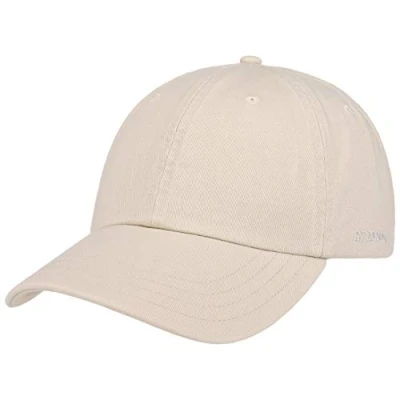 Abbildung von Stetson Rector Basecap Cap für Damen/Herren Sonnenschutz aus Baumwolle (UV Schutz 40+) Baumwollcap größenverstellbar (55 60 cm) Baseballcap Sommer/Winter Hellbeige One Size