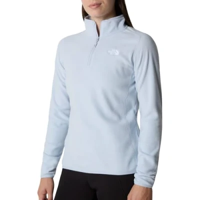 Abbildung von The North Face W 100 Glacier 1/4 ZIP EU Fleecepullover, Damen, Größe: XS, Dusty periwinkle