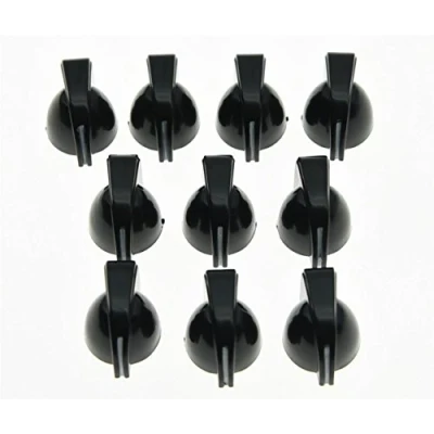 Abbildung von KAISH 10 x Mini Gitarren Verstärker Knopf Effektpedal Hühnerkopf Knöpfe schwarz