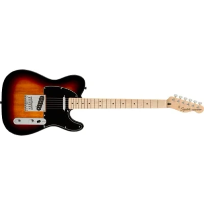 Abbildung von Squier by Fender Affinity Series Telecaster, E Gitarre, Ahorngriffbrett, Schwarze Schlagplatte, 3 Tone Sunburst