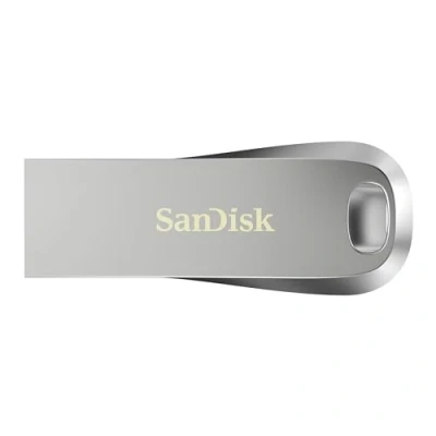Abbildung von SanDisk Ultra Luxe USB Type A, 3.2 Flash Laufwerk 1TB (USB Gen 1 + 3.0 fähig, bis zu 400 MB/s, Passwortschutz, Software zur Datenwiederherstellung) Metalldesign, Silber