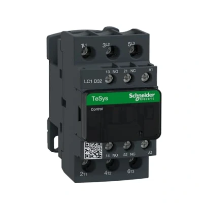 Abbildung von SCHNEIDER ELECTRIC Schütz 15kW, 400V AC, 32A bei AC3, 3 polig, 1NO+1NC, Steuerspannung 230V AC