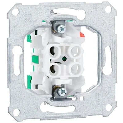 Abbildung von Schneider Electric Elso 111600 Unterputz Universalschalter Aus Wechselschalter, Einsatz Steckklemme 10A, zum Einbau von Schalter und Steckdose, Made in Germany