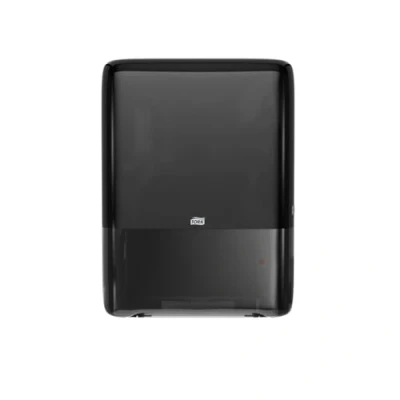 Abbildung von Tork PeakServe Mini Spender für Endlos Papierhandtücher in Schwarz H5 Hohe Kapazität Elevation Design 552558