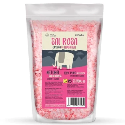 Abbildung von Himalaya Salz Grob, Rosa. (1700Gr) 100% Natürlich, BIO, Ohne Zusatzstoffe, Unraffiniert. Grobes Mit Hohem Gehalt An Spurenelementen. Zum Würzen Und Verfeinern. Punjab, Pakistan.