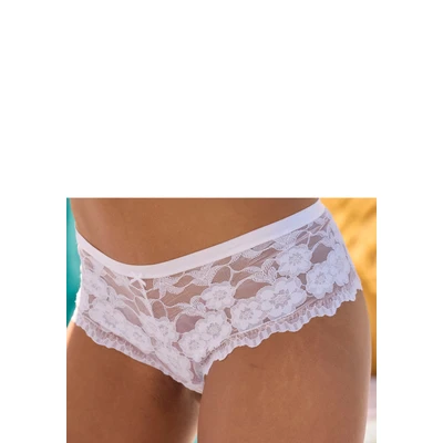 Abbildung von LASCANA Stringpanty aus zarter, elastischer Jacquardspitze