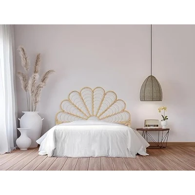 Abbildung von Vente unique Bettkopfteil Rattan 160 cm Naturfarben FLOSIA