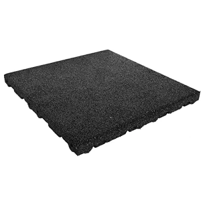 Abbildung von Gummifliese 110 mm 50 x cm Schwarz