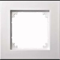 Abbildung von Merten 488119 M PLAN II Rahmen, 1fach, bündiger Einbau, polarweiß