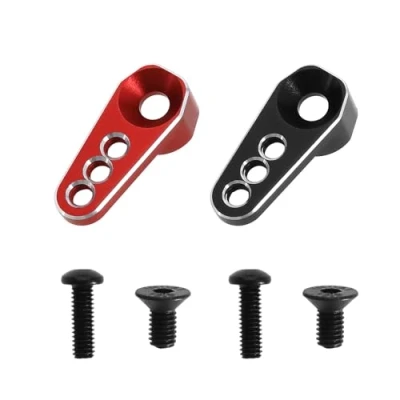 Abbildung von Create idea 2 Stück 25T Servo Arm Hupe Kompatibel mit TRX4M 1/18 RC Crawler Car, Rot Und Schwarz, Aluminiumlegierungsmaterial