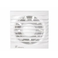 Abbildung von THERMEX Ventilator EDM 80 Scandic, Standardmodell, Luftmenge m3/h, Abmessungen 121,5x121,5/ø94 mm.