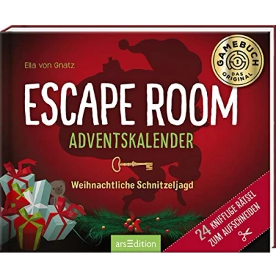 Abbildung von Escape Room Adventskalender. Weihnachtliche Schnitzeljagd: 24 knifflige Rätsel zum Aufschneiden Ein Abenteuer im Schnee