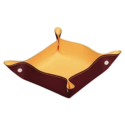 Abbildung von Rhodia 194587C Taschenleerer 12x12x4, 5 cm, aus Kunstleder, elegant und praktisch, 1 Stück, Weinrot