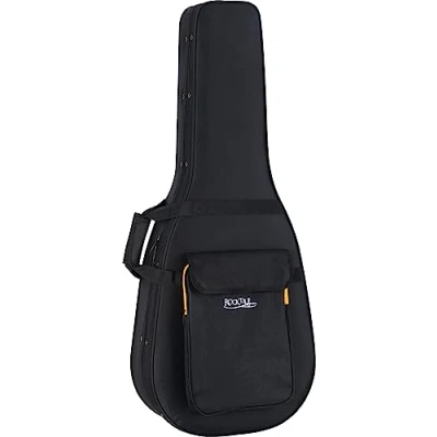 Abbildung von Rocktile Gitarrentasche WGSC 4222BK Softcase Gigbag für Westerngitarre, gepolsterter Akustikgitarren Koffer mit Rucksackgarnitur