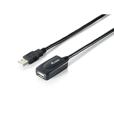 Abbildung von Equip USB2.0 Aktive Verlaengerung 15m schwarz mit Signalverstaerker USB A S/B