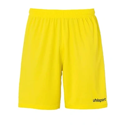 Abbildung von uhlsport Kinder Center Basic Shorts, limonengelb/Schwarz, 140
