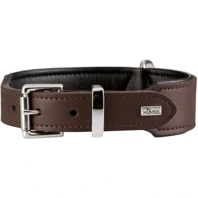 Abbildung von HUNTER Halsband Basic M L (60), braun/schwarz 60