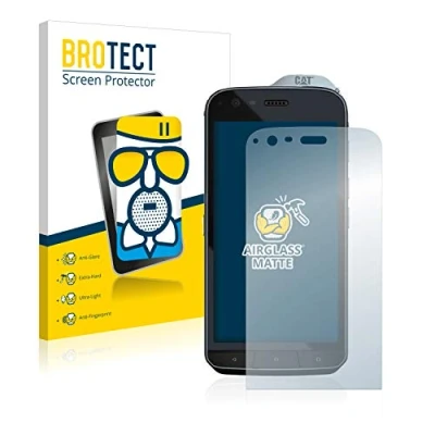 Abbildung von BROTECT Entspiegelungs Schutzglas für Caterpillar Cat S61 Schutz Folie Panzerfolie Glas Matt [Extrem Kratzfest 9H, Anti Reflex, Fingerprint]