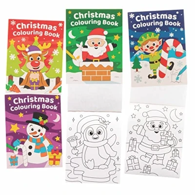 Abbildung von Baker Ross FC258 Mini Weihnachtsaktivitätenbuch für Kinder 12 Stück, Puzzlebücher Kinder, Partytütenfüller