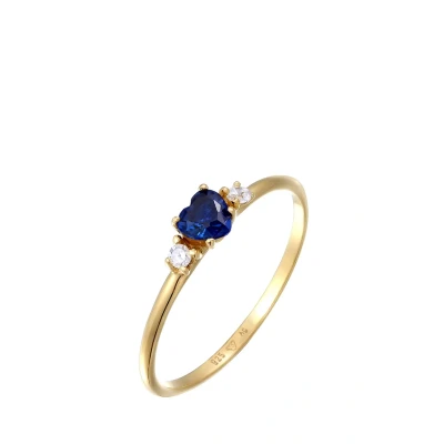 Abbildung von Elli HERZ Ring, Damen, Größe: 54, Blau