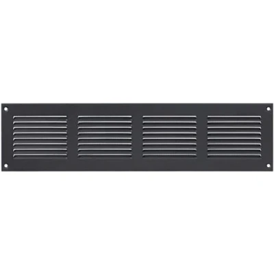 Abbildung von 40 x 10 cm Anthrazit Abdeckung der Entlüftung hochwertige Stahlrücklauf Luftgitter für Decke und Seitenwand HVAC mit Insektenschutz (400 100 mm, Anthrazit)